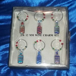 Disney wine glass charms